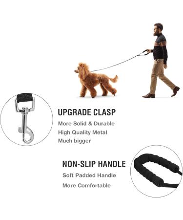 Training Leads for Dogs - Nylon Long Training Dog Leash Long Dog Recall Lead Long Line for Dog Tracking Training Long Lead Leash for Pet Recall Obedience with Comfortable Padded Handle (Black 5m/16ft) Black 5m/16ft - Buy Online on SooperMarket.com