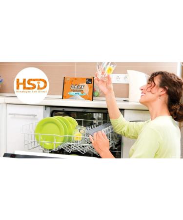 dishwasher salt 5kg powerful crystal limescale remover on your glassware and water softener life & improving its performance 99% purity (2 pack) - Buy Online on SooperMarket.com