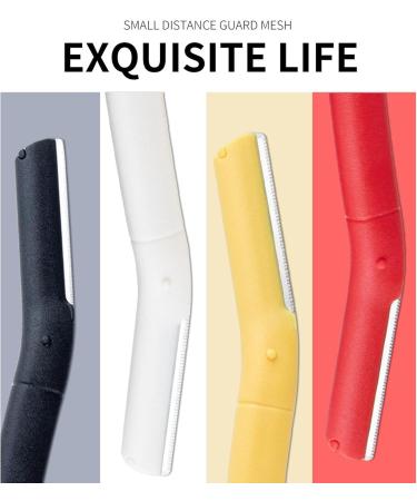 Teksome Facial Razor for Women - 8 Ergonomic Eyebrow Razors with Protective Cover | Eyebrow Formers & Dermaplaning Tool for Men & Women - International Shipping Available - Buy Online on SooperMarket.com