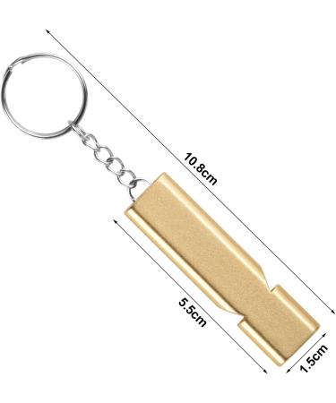 Colexy 3-Piece Trill Pipe Set | Metal Emergency Signal Pipe with Key Rings for Camping School and Outdoor Survival - Buy Online on SooperMarket.com