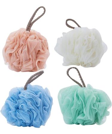 Buy Cabilock 4pcs Cleaning Sponge Set - Bath & Shower Scrubber for Men & Women - Durable Mesh Bath Balls for Effective Cleaning - Buy Online on SooperMarket.com