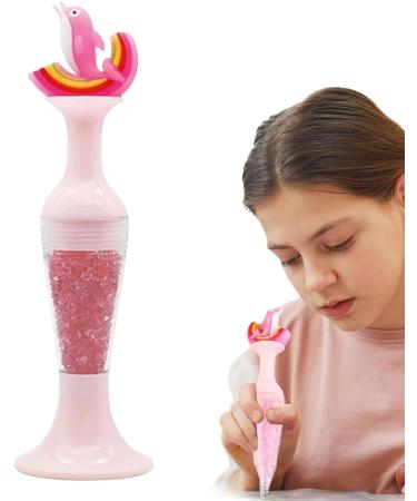 higyee Gem Picker Tool - Dotting Cartoon Picker Rhinestone Tool Pen | Crystal Bead Handle DIY Manicure Decoration Tool Enhance Your Creativity with Ease dolphin pink - Buy Online on SooperMarket.com
