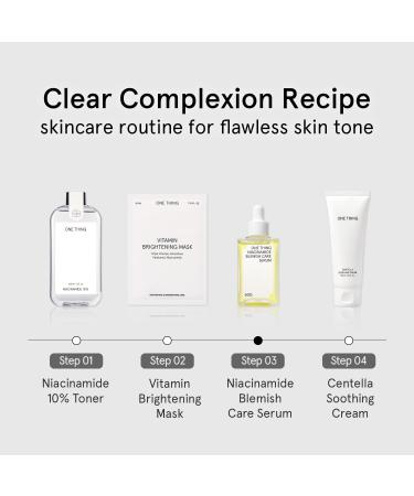 ONE THING Niacinamide Blemish Care Serum 1.76 Oz | Brightening Vitamin B3 Hydrating Serum for Dull Skin | Even Skin Tone Hyperpigmentation & Breakout Solution | Korean Skincare Essentials - Buy Online on SooperMarket.com