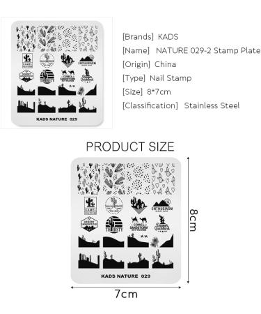 KADS Nail Art Stamping plate Nail Template Nail Art Design Tool Nail DIY Design Image Plate(NA029) - Buy Online on SooperMarket.com