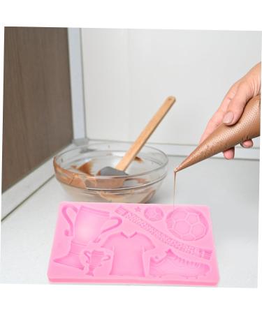 Toddmomy Sports Ball Jelly Trophy Mold Silicone Adorable Cookie Mold Silica Gel Pink Paper Cup Sport Balls aldult Soccer Shoes epoxy Resin Cookie Making molds Trophy Tool - Buy Online on SooperMarket.com