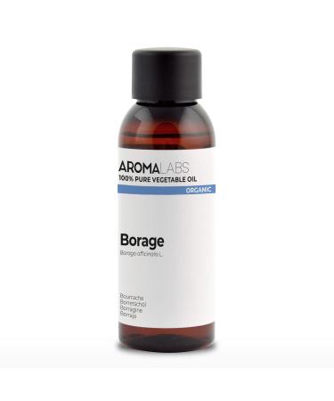 Organic - vegetable borage oil - 50ml - 100% pure natural cold -pressed and from certified - aroma labs (French brand) 50 ml (1 Pack)