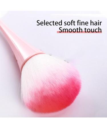 Jomewory Powder Makeup Brush | Blush Makeup Brush with Slim Waist Face Makeup Tool Nail & Cosmetic Brushes for Large Coverage Loose Powder Bronzer pink - Buy Online on SooperMarket.com