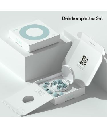 Loop Quiet Earplugs for Sleeping | Soft Reusable Silicone Hearing Protection with 8 Attachments | Noise Reduction SNR 24dB | Ideal for Travel & Concentration - Mint - Buy Online on SooperMarket.com