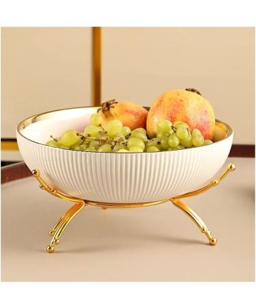 Kitchen Countertop Fruit Rack Fruit Basket Ceramic Fruit Bowl Modern Fruit Basket for Fruit Vegetables Breads Snacks Practical Fruit Holder Storage for Kitchen Counter Fruit Trays for Party (Color