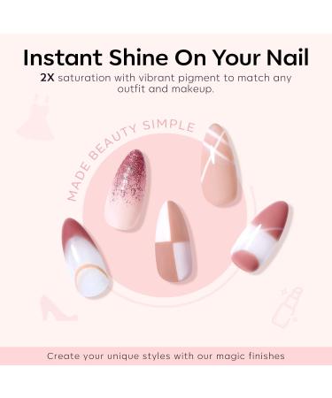 Modelones Pink Gel Nail Polish Set 6 Colors Nude Gel Polish White Pastel French Nail Polish Glitter Pink Soak Off LED Gel Nail Starter Kit Shellac Nail Varnish DIY Salon Manicure Gift for Woman rose Tea 1.17 ml (Pack of 6) - Buy Online on SooperMarket.com