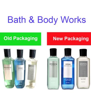 Bath & Body Works 3 Pack 2-in-1 Hair + Body Wash - Freshwater, Graphite & Ocean 10 oz - Buy Online on SooperMarket.com