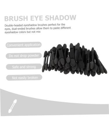Mikinona Sponge Eyeshadow Brush 50pcs Makeup Sponges Bulk Makeup Eyeshadow Brush Cleaning Brush Lipstick Miss Make up Size 2 Black - Buy Online on SooperMarket.com