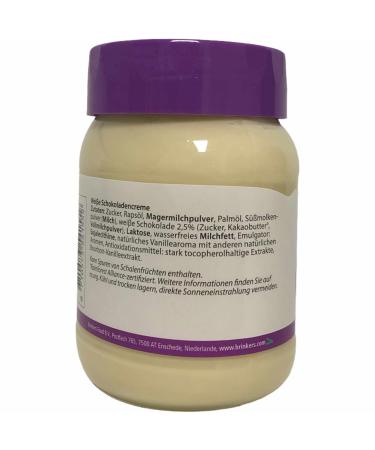 Nusco White Chocolate Cream Spread 400g - Indulge in Sweetness with 2.5% White Chocolate - Perfect for Snacks & Desserts - International Shipping Available - Buy Online on SooperMarket.com