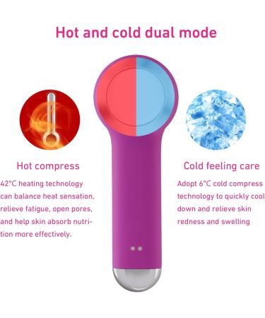 Rechargeable Facial Cleansing Brush for Men & Women - Electric Face Scrubber Cleanser for Deep Exfoliation and Cleansing (Purple) - Buy Online on SooperMarket.com
