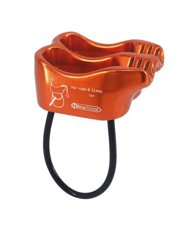 NewDoar Climbing Abseiling Belay Device ATC Rappelling Descender 25KN V-grooved Equipment Orange