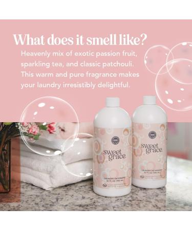 Bridgewater Candle Sweet Grace 32 oz Laundry Detergent | Luxury Scented Deep Cleaning | Powerful Fragrance for a Fresh Laundry Experience - Buy Online on SooperMarket.com