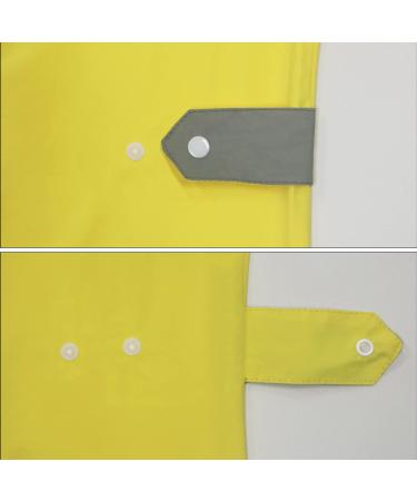 Fewlby Kids Puddle Suit Rain Suit Waterproof Hooded Raincoat L Size 4-5 Years Light Yellow - Buy Online on SooperMarket.com