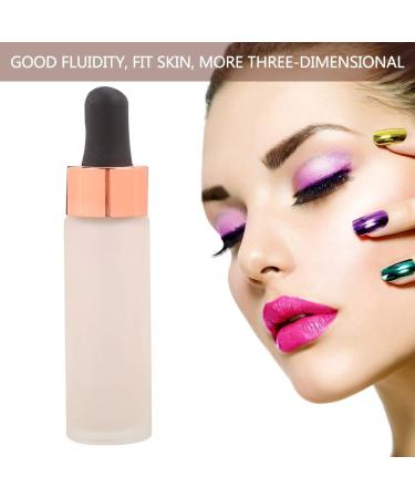 Illuminator Liquid Highlighter Drops Illuminating Fluid Added to Foundation Primer or Moisturiser for a Versatile Glow 15ml(DC004-7#) - Buy Online on SooperMarket.com