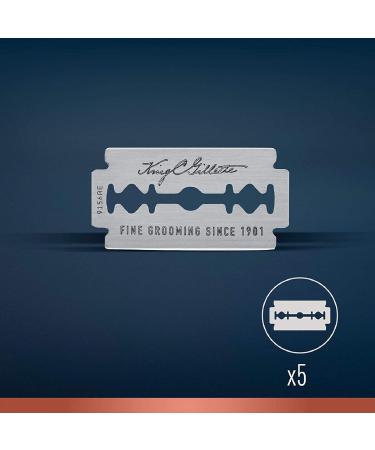 King C. Gillette Double Edge Safety Razor Blades - Platinum Coated Stainless Steel 10 Blades per Pack (3 Packs) for a Smooth Shave - Buy Online on SooperMarket.com