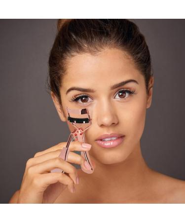 Professional Eyelash Curler with Comb | Metal Lash Curler & 2 Refill Pads | Precision Eye Makeup Tool for Women & Girls - Buy Online on SooperMarket.com
