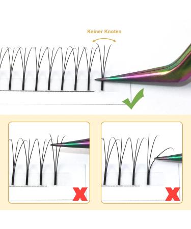 3D Eyelash Extensions 0.07 & 0.10 C/D Curl - Long Fan Volume Mix (8-15mm) | International Shipping - Buy Online on SooperMarket.com