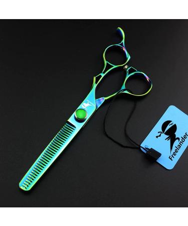 6.0 Inch Professional Japan 440C Hair Cutting Scissors - Salon Quality Blending/Thinning Shear for Barber or Home Use - B-green - Buy Online on SooperMarket.com