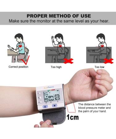 LotFancy Wrist Blood Pressure Monitor - Fully Automatic BP Cuff - 4 Users, 120 Memory - Large Screen Digital Home BP Machine - Buy Online on SooperMarket.com