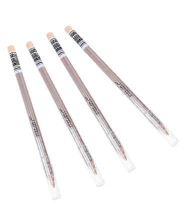 Mikinona 4pcs Concealer Pen Eraser Concealer Highlighter Stick Makeup Concealer for Face Eye Circle Wooden 1 g (Pack of 1) Assorted Color