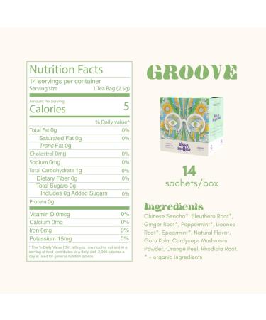 Steep & Mellow Functional Mushroom Green Tea | 14 Count | 100% Compostable Packaging - Buy Online on SooperMarket.com