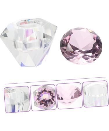 FRCOLOR 6 pcs nail art crystal cup dappen dish with lid glass nail dish glass containers with lids glass container with lid acrylic nail dappen dish Nail Cup White crystal glass dish care 5.5x5.5cmx6pcs Pinkx6pcs - Buy Online on SooperMarket.com