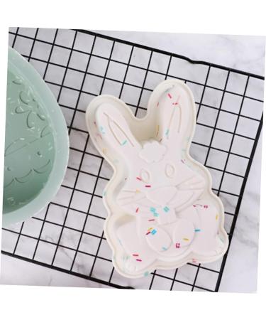 Easter Egg Silicone Mold Rabbit Fondant Molds Tapas De Ajustables Molds for Resin Easter Fondant Silicone Body Wash Scrubber Homemade Cookies DIY Silica Gel Cheese Dessert 19X13X3CM - Buy Online on SooperMarket.com