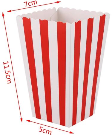 Lodokdre 12 Cinema Treat Party Small Popcorn Bags Boxes red - Buy Online on SooperMarket.com