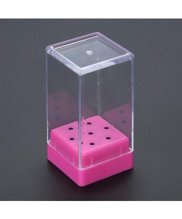 Manicure Tool Organizer Displayer Stand with 7 Slots for Nail Drill Bit Collection (Rose Red) - Buy Online on SooperMarket.com
