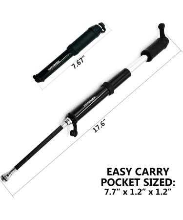 HSINMAXit Mini Bike Pump - Portable Presta and Schrader Valve Pump - 120PSI - Aluminum Alloy - Buy Online on SooperMarket.com
