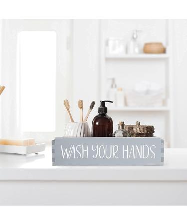TJ.MOREE Farmhouse Gray Toilet Paper Storage Basket - Bathroom Decor Organizer - Buy Online on SooperMarket.com