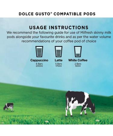 Milfresh Skinny Milk Pods - Dolce Gusto Compatible 48 Skimmed Milk Pods - Buy Online on SooperMarket.com
