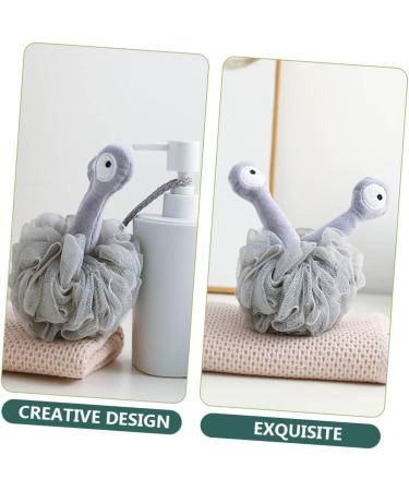 FRCOLOR 6 Pcs Bath Flower Sponge Set for Body Cleaning - Natural Shower Scrubber Mesh Pouf with Cartoon Grey Design - Buy Online on SooperMarket.com