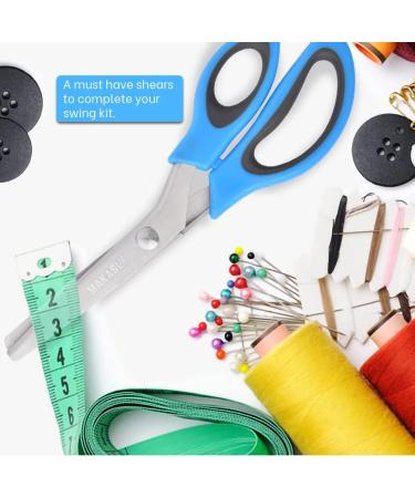 Makasla Pinking Shears - Decorative Zig Zag Scissors for Fabric, Leather, and Paper Craft - Professional Sewing Tool in Blue - Buy Online on SooperMarket.com