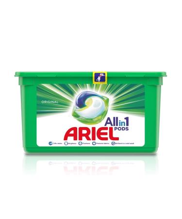 ARIEL Original All-in-1 PODS Washing Liquid Capsules 35 Washes Original 1 Count (Pack of 1)