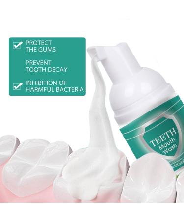Jorondy Teeth Mouthwash & Herbal-Up Oral Repair Foam - Deep Cleaning Stain Removal Teeth Whitening and Rinsing Solution (2PC) - International Shipping Available - Buy Online on SooperMarket.com