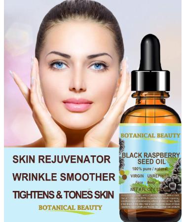 Botanical Beauty Black Raspberry Seed Oil - 100% Pure Natural & Cold Pressed - 2 Fl. oz. for Face Skin Hair Lips & Nails - International Shipping Available - Buy Online on SooperMarket.com