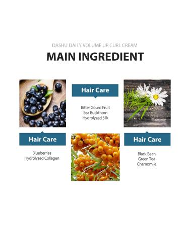DASHU Daily Volume Up Curl Cream 5.07fl oz - Curl Defining & Volumizing Styling Cream - Buy Online on SooperMarket.com