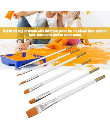 Non-Toxic 12 Colors Oil Face & Body Painting Set - Halloween Makeup High Saturation Paints Ergonomic Handle & 6 Brushes Included - Buy Online on SooperMarket.com