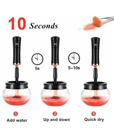 Electric Makeup Brush Cleaner & Dryer - Fast & Efficient Cleaning for All Brushes - 8 Sizes Included - Buy Online on SooperMarket.com