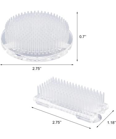 2Pcs Flower Frog Clear Plastic Ikebana Kenzan Frog Japanese Flower Holder for DIY Flower Craft - Buy Online on SooperMarket.com