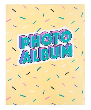 Grupo Erik Official 3D 90 S Photo Album - 8x5 Photo Album / 13x20 cm - Family Photo Album 96 Pockets - Friend Gifts - 90s Accessories - Photo Albums 8x5 96 photos - Photo Album Slip In