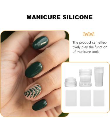 Minkissy 3 Sets Nail Art Silicone Stamp Nail Silicone Stamper Jelly Nail Tool Nail Stamping Kit Soft Nail Silicone Spatula Nail Stampers with Scrapers Handle The Se Silica Gel Frosted - Buy Online on SooperMarket.com