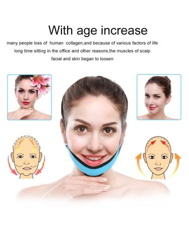 V-Line Face Lifting Slimming Bandage with Silicone Massage Pad - Firming Facial Belt - Buy Online on SooperMarket.com