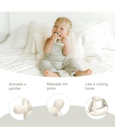 Miraloop Bite Ring for Babies | Jellydog Dental Aid | Food-Safe Silicone Odorless & Safe for Infants 3+ Months - Prevents Suffocation - Buy Online on SooperMarket.com