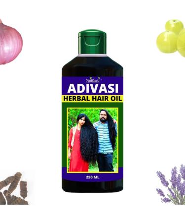 Adivasi Herbal Hair Oil Made By Pure Adivasi Natural Herbs 250ml
